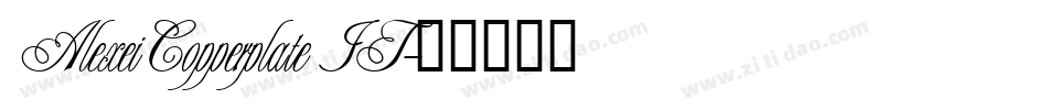 AlexeiCopperplate IT字体转换